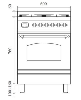 Кухонный блок ILVE P06N